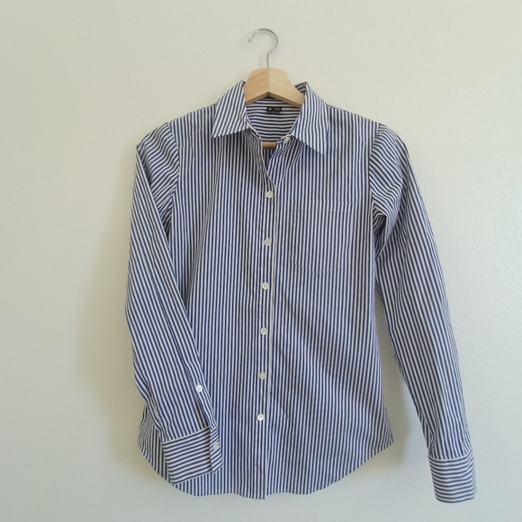 Theory🌺Leland stretch cotton striped shirt - Picture 2 of 5